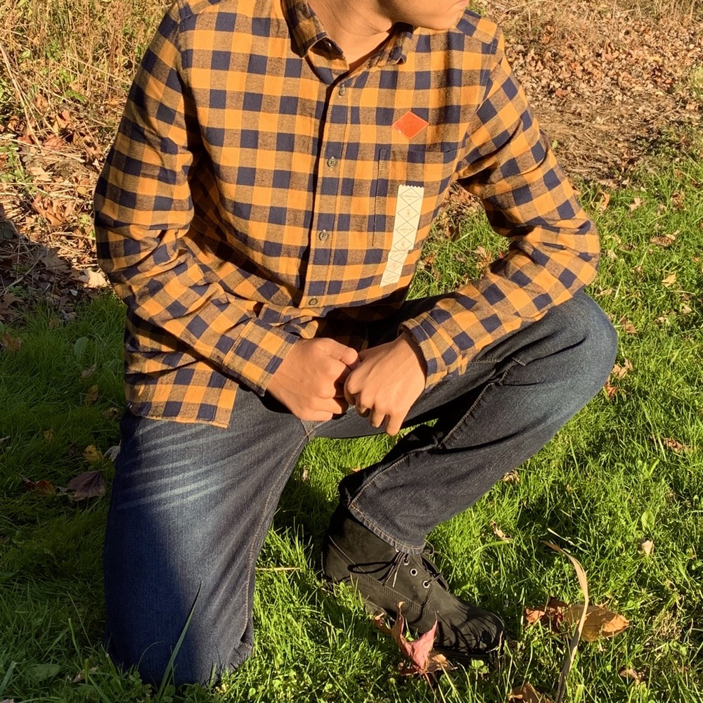 St John’s Bay Men’s Flannel Button-Up Shirt
